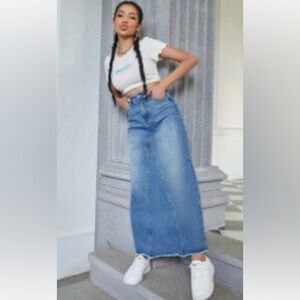 Denim Maxi Skirt